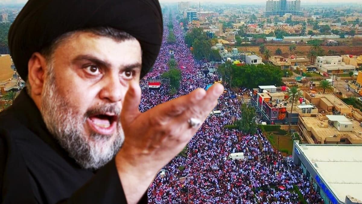 Mukteda es-Sadr'dan ABD'ye kar yeni hamle! Irakllar sokaa dkt