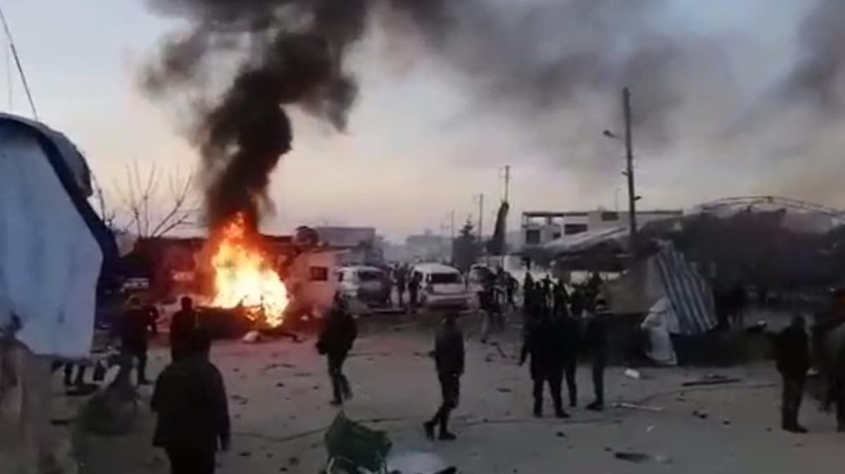 Son dakika... Azez'de bombal saldr: 7 sivil hayatn kaybetti