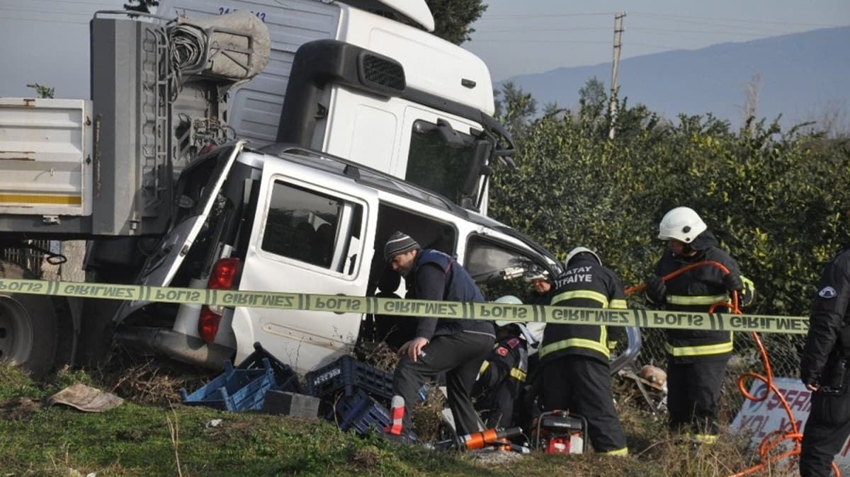 Hatayda trafik kazas: 1 l, 1 yaral 