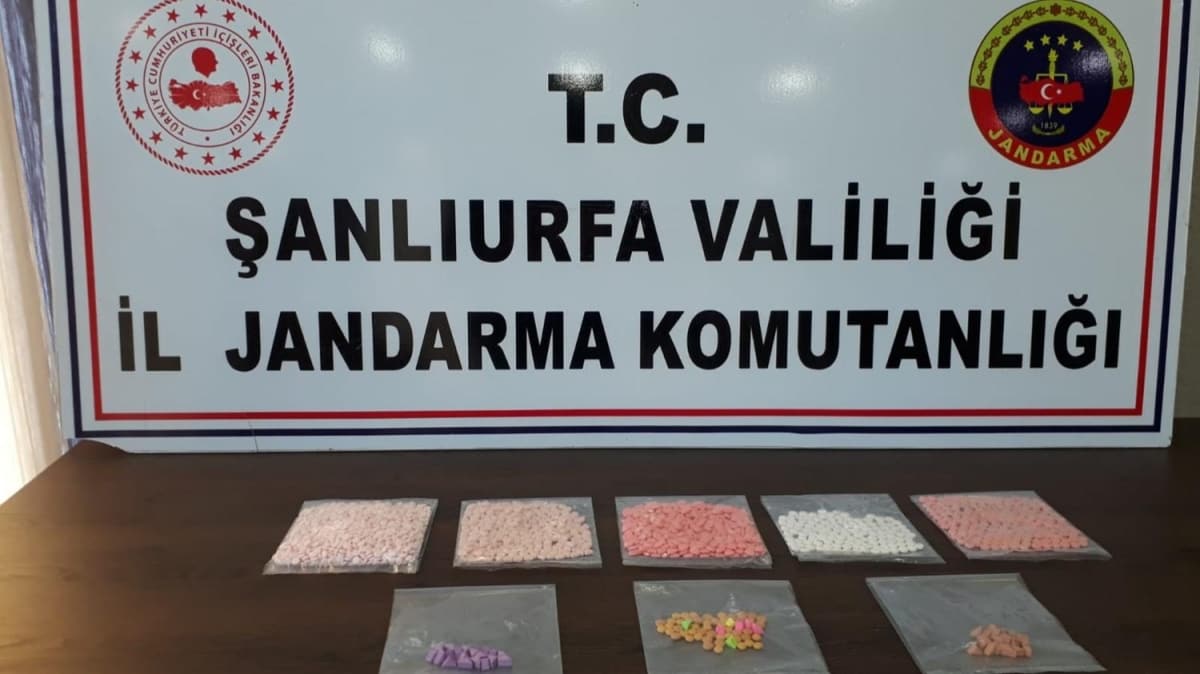 anlurfa'da tezek yn altnda uyuturucu hap ele geirildi