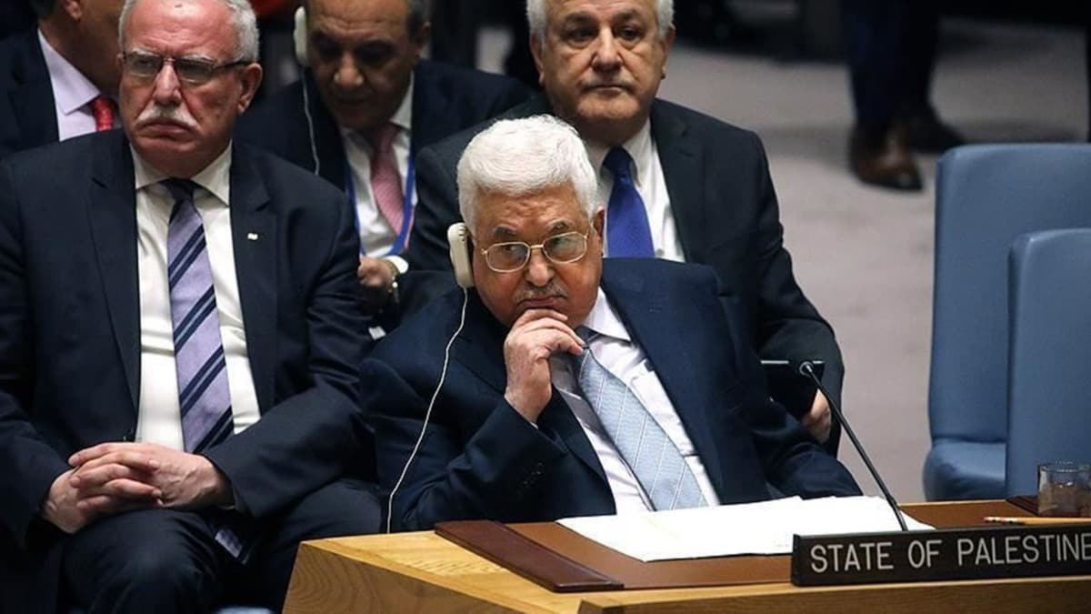 Filistin Devlet Bakan Mahmud Abbas BMGK'da ABD'nin szde bar planna kar kacak
