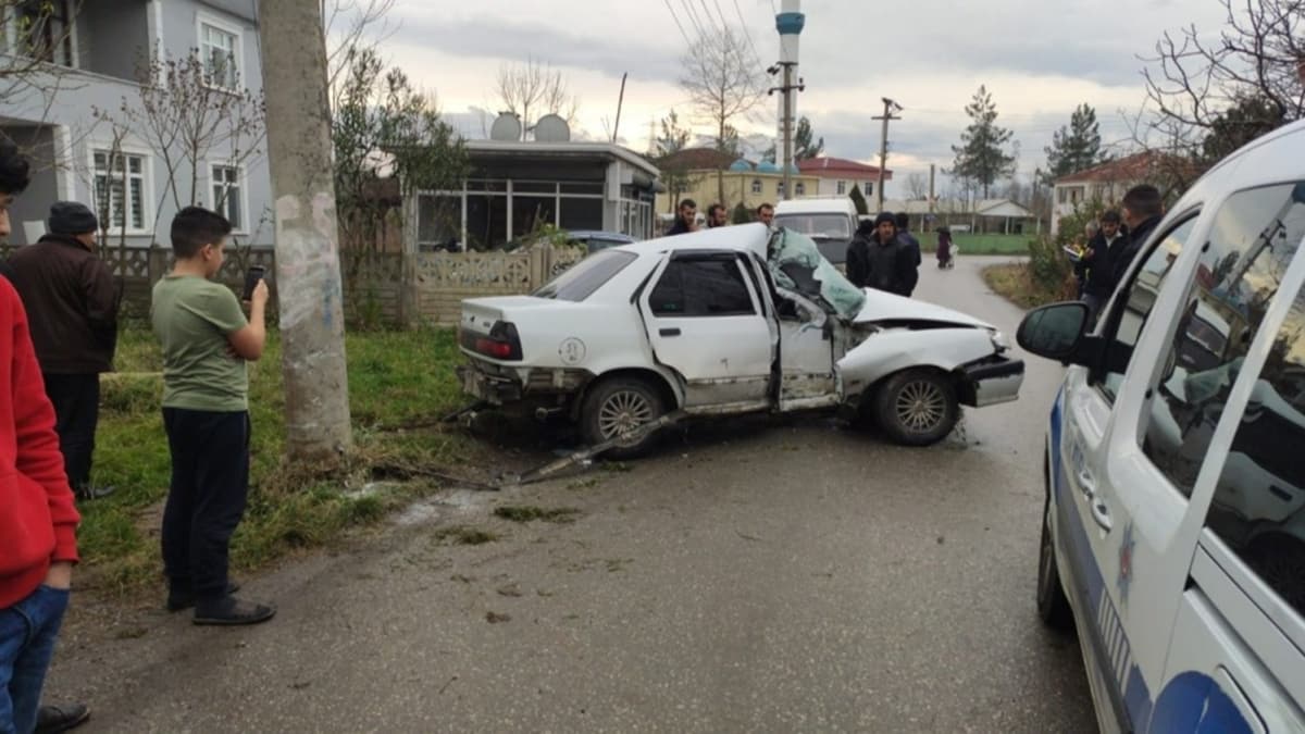 Otomobil diree arpt: 1 yaral 