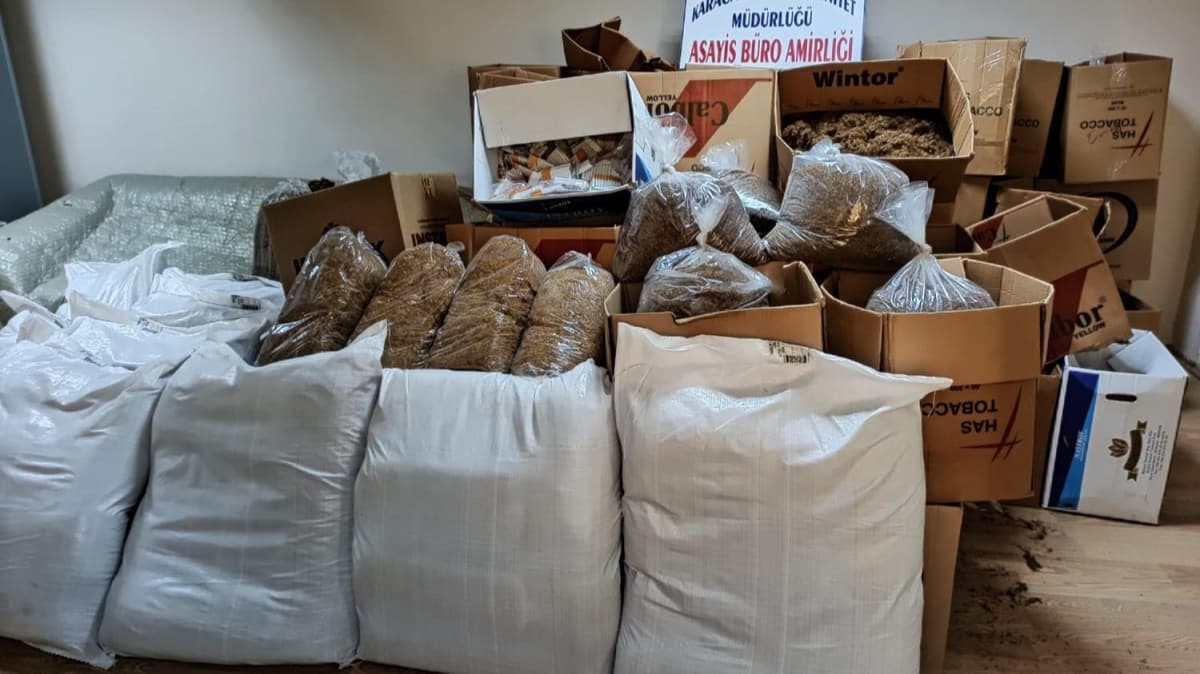 Karacabey'de kaak sigara operasyonu