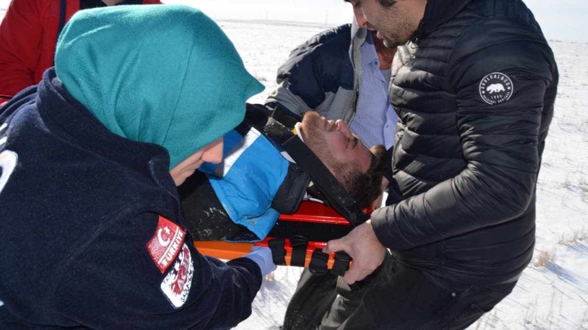 Kazada yaralanan usta, 'ram gremedim' diyerek alad 