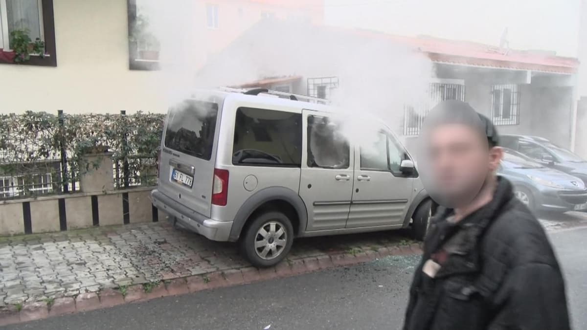 Babasnn otomobilini yakt, ''Bana kalmayan bakasna kalmasn'' dedi 