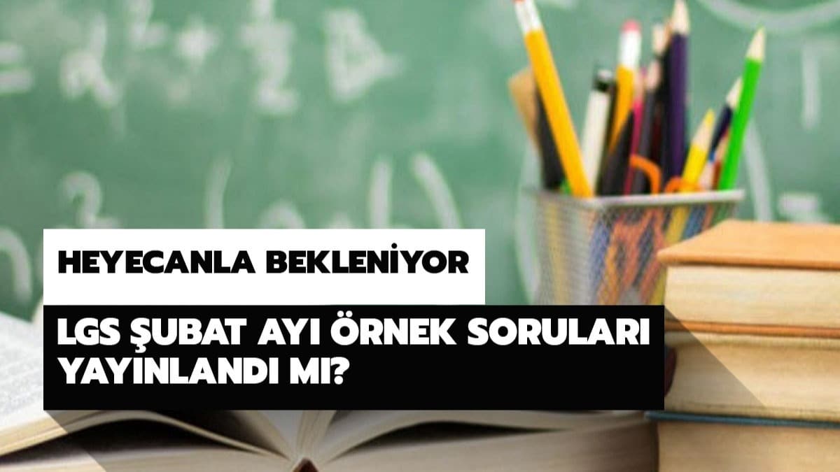 LGS ubat ay rnek sorular heyecanla bekleniyor