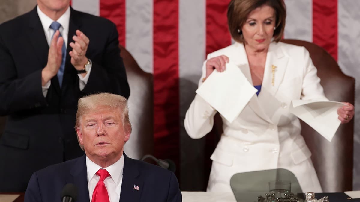Seimden nceki son ''Birliin Durumu'' konumasn yapan Trump'a souk du!