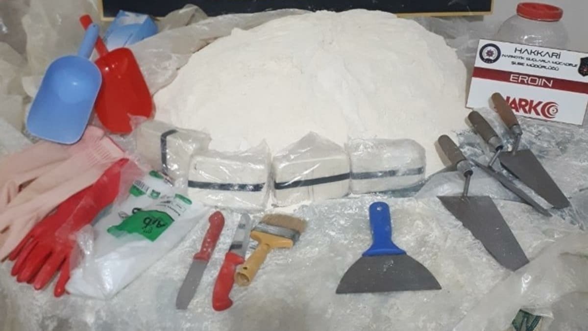 Yksekova'da 30 kilo 500 gram eroin ele geirildi