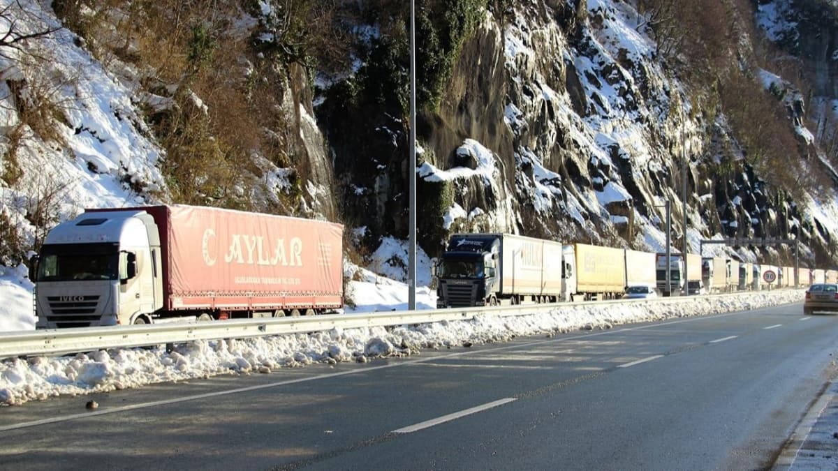 Sarp Snr Kaps'nda 5 kilometrelik tr kuyruu