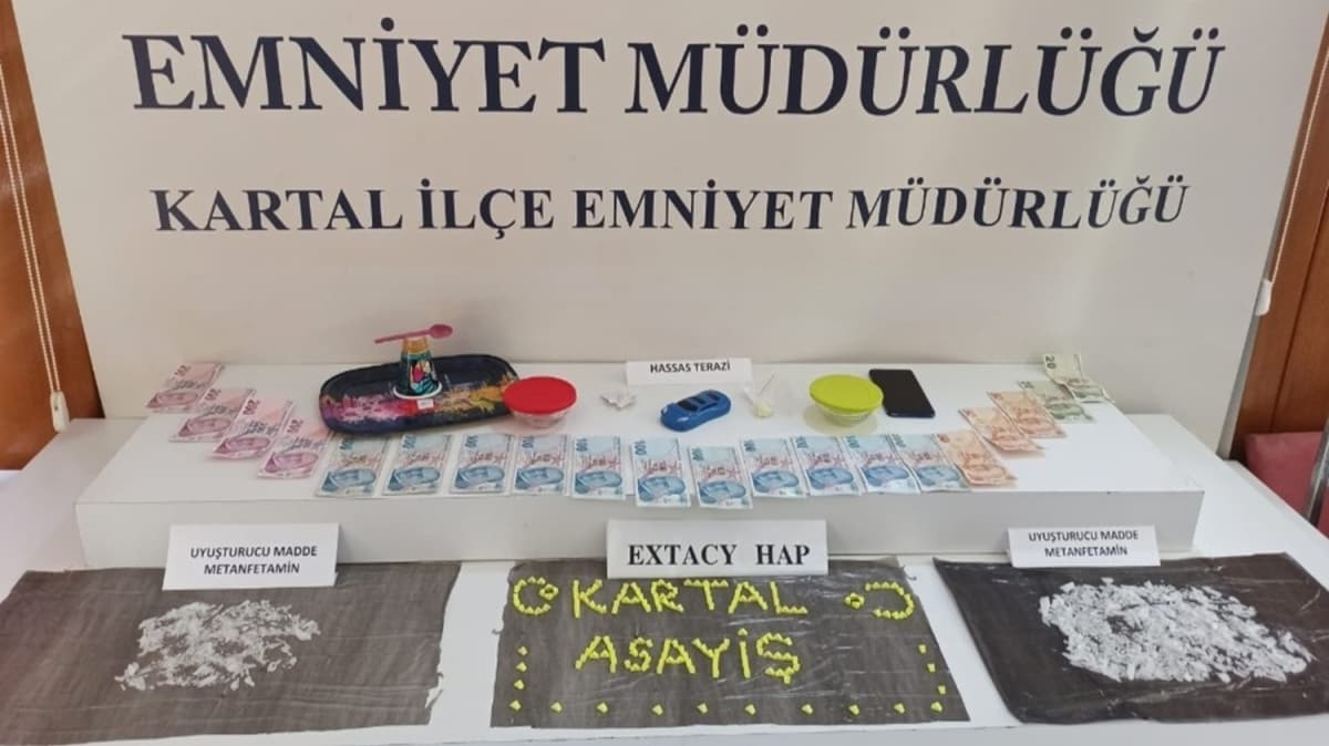 Kartal'da genlere uyuturucu sat yapan ahs kskvrak yakaland 