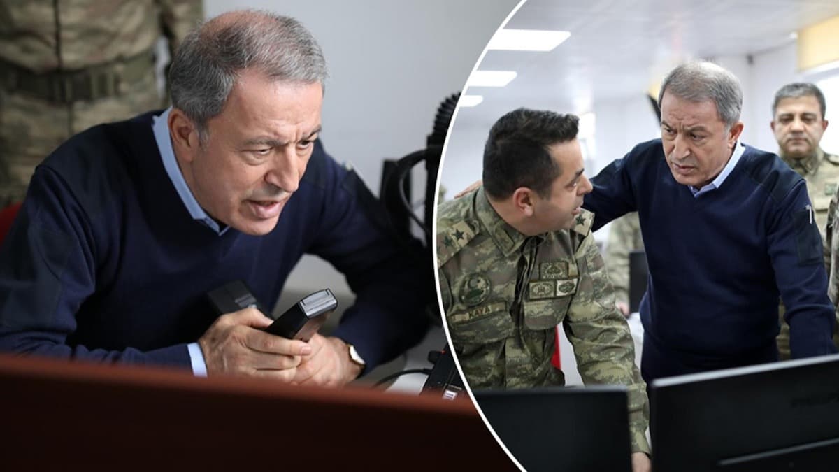 Son dakika... Bakan Akar ve komutanlar Suriye snrnda! dlib'deki Trk askerine kritik mesaj