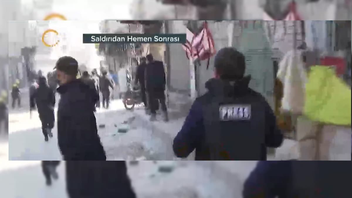 Katil rejim sivilleri hedef ald, 24 TV ekibi saniye saniye aktard