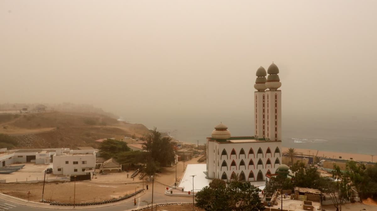 Senegal, toz ve kum bulutu altnda
