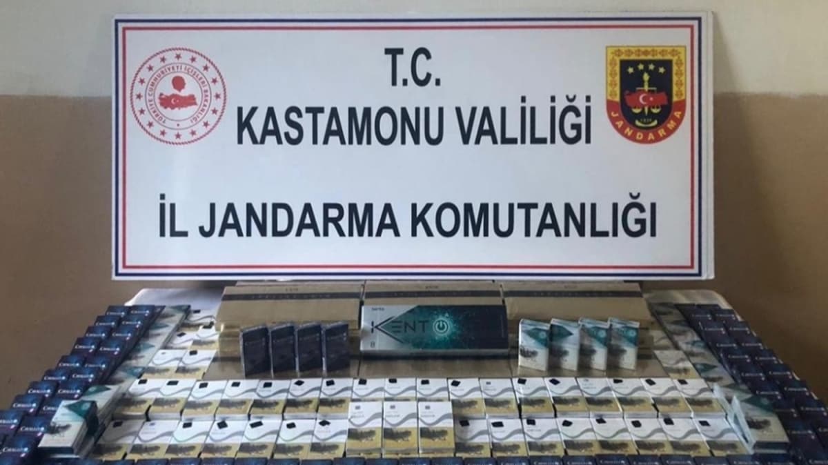 Tosya'da 385 paket kaak sigara ele geirildi 