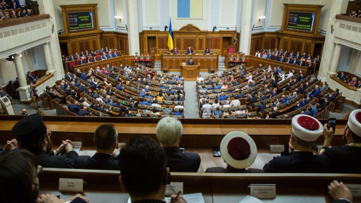 Ukrayna Parlamentosu'ndan dlib ehitleri iin taziye mesaj