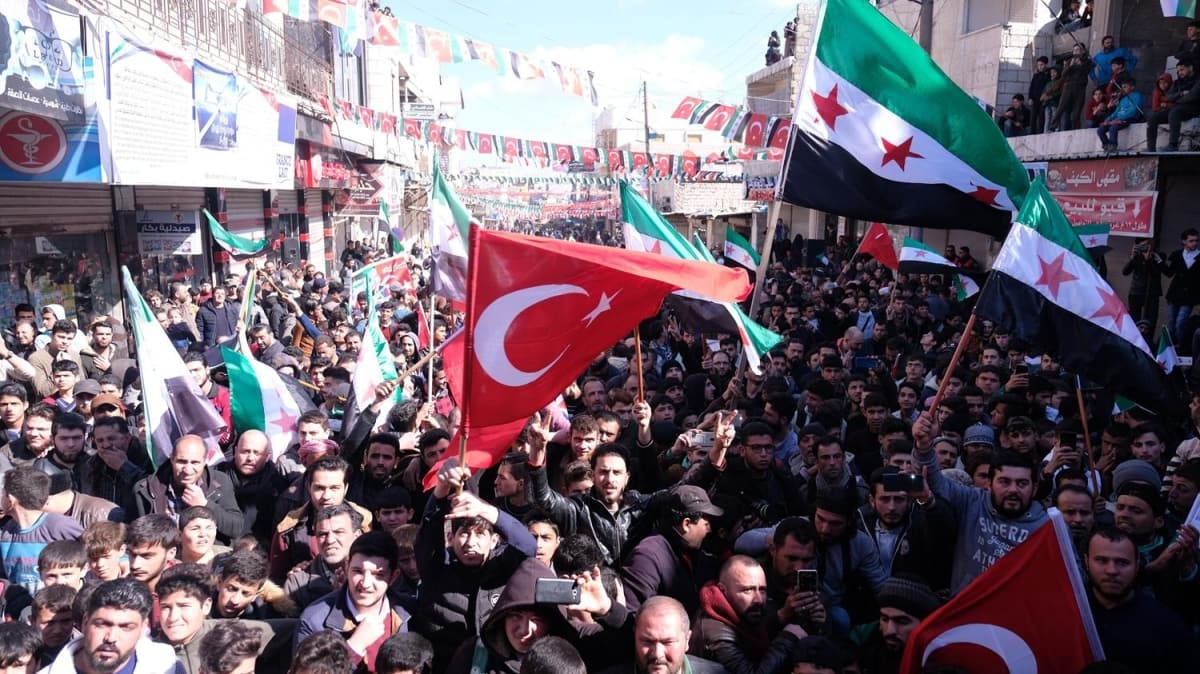 Azez'de Mehmetie destek mitingi 