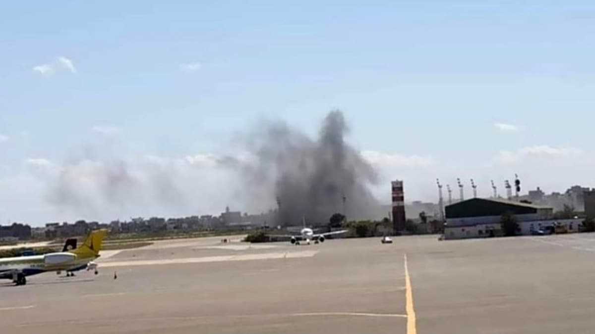  Hafter milislerinin hedef ald Mitiga Havaliman'nda uular yeniden balad