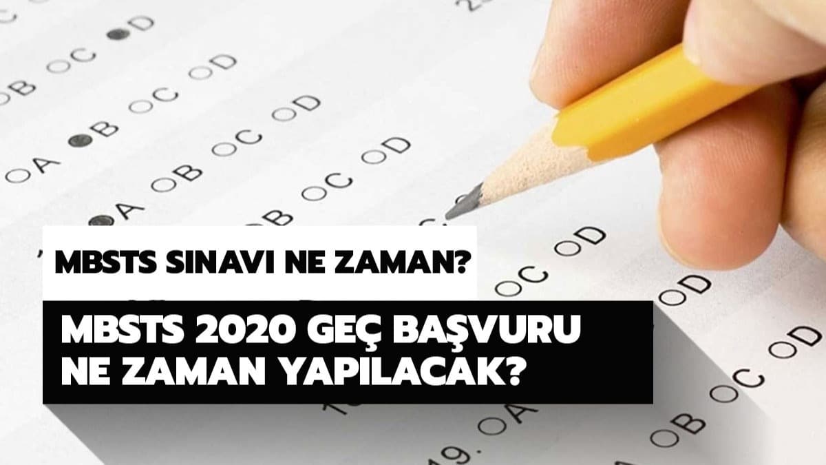 MBSTS 2020 ge bavuru tarihi belli mi? MBSTS 2020 snav ne zaman? 