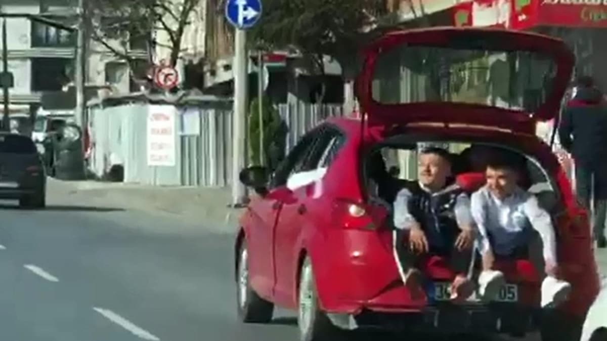 Trafikte tehlikeli yolculuk