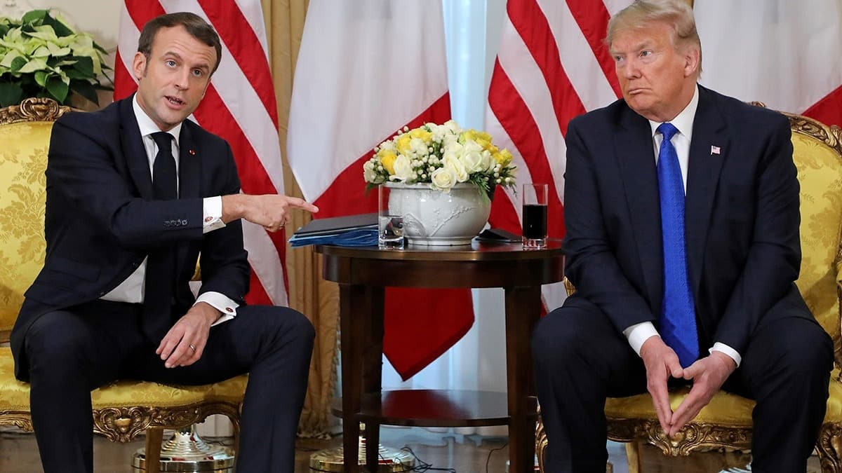 Trump ve Macron, Suriye'yi grt 