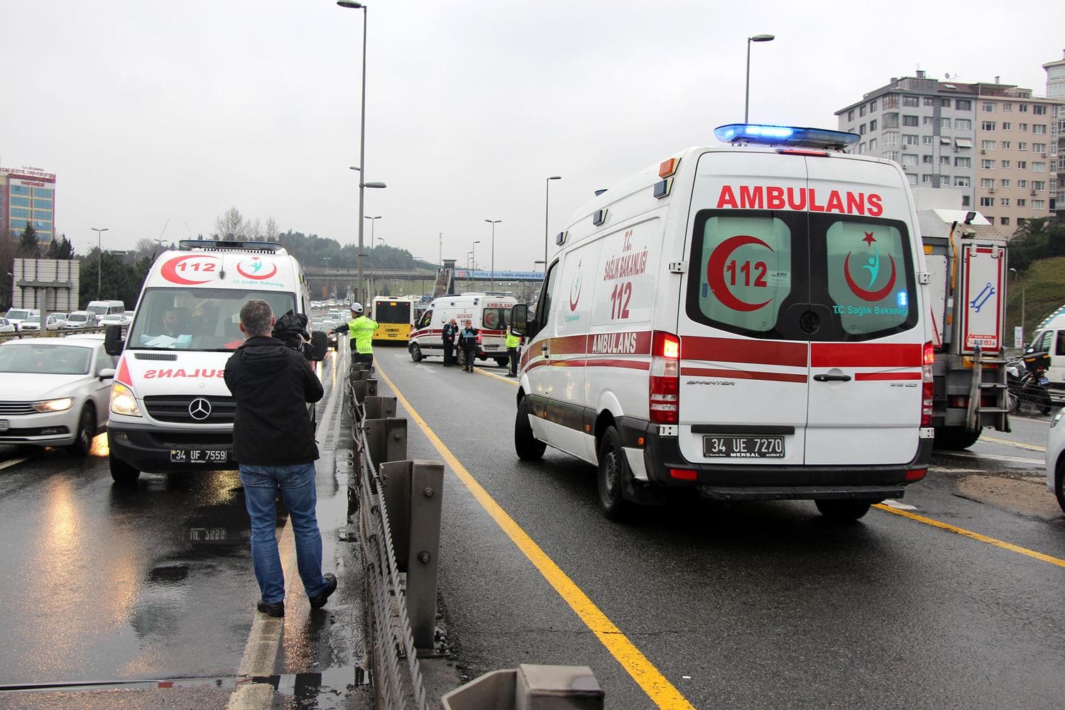 Hali� K�pr�s� �st�nde metrob�s kazas�