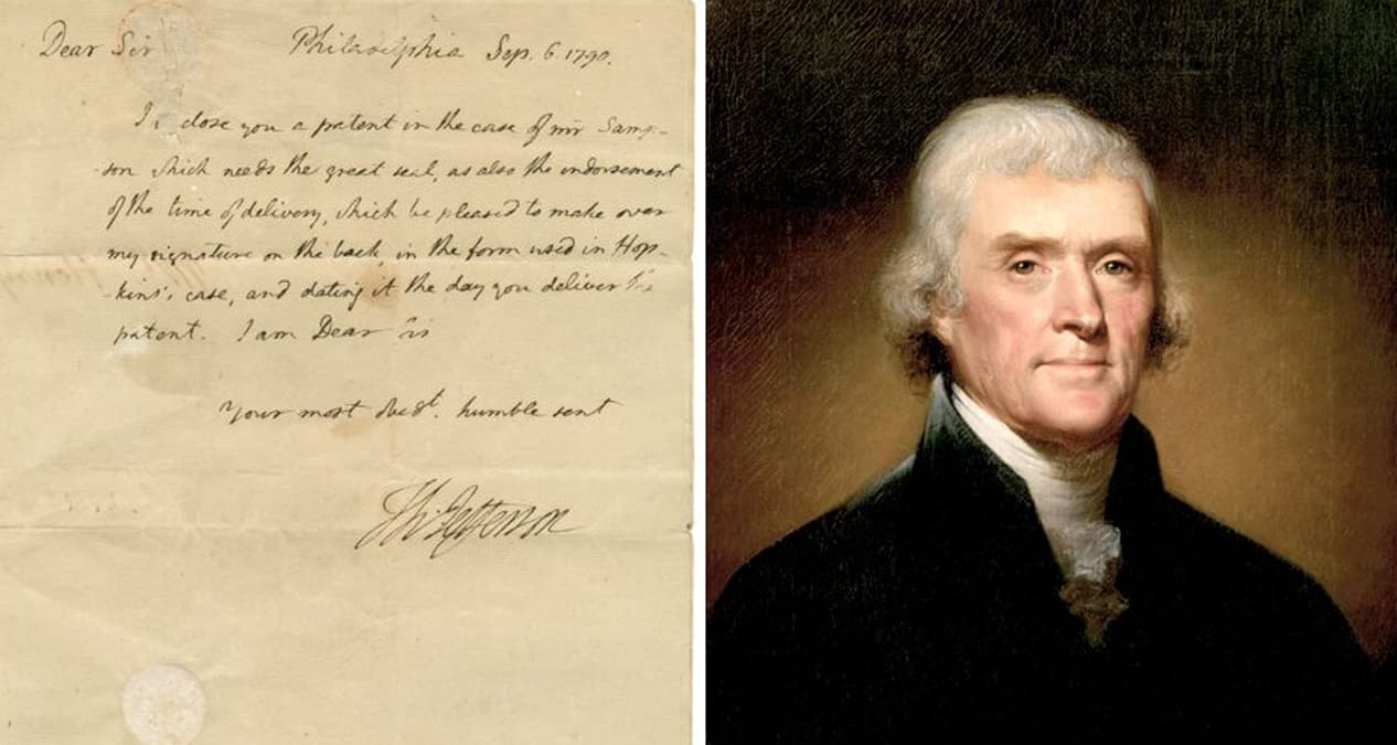 Eski ABD Ba�kan� Jefferson'�n mektubu bulundu! Bak�n neye dikkat �ekmi�