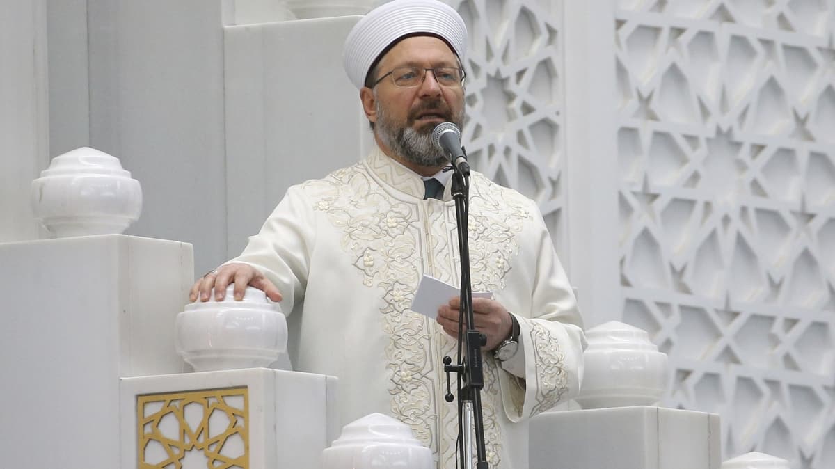 Diyanet leri Bakan Erba'tan ''yeni tip koronavirs salgn'' konulu hutbe 