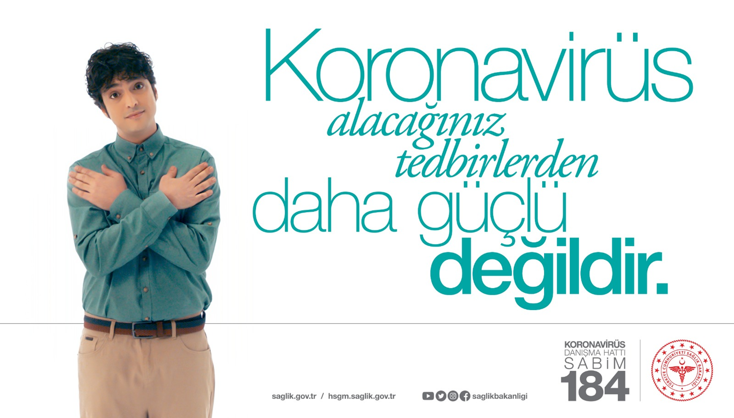 Koronavir�se kar�� kampanya! 'Sorun k�resel, m�cadele ulusal'