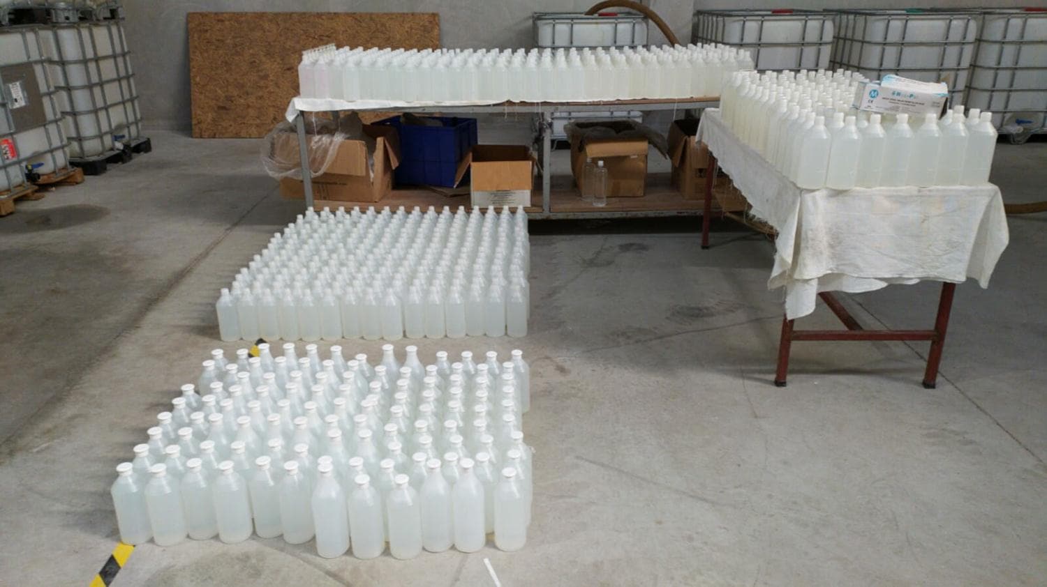 Vatanda��n sa�l���n� hi�e sayd�lar! tam 2 ton sahte dezenfektan