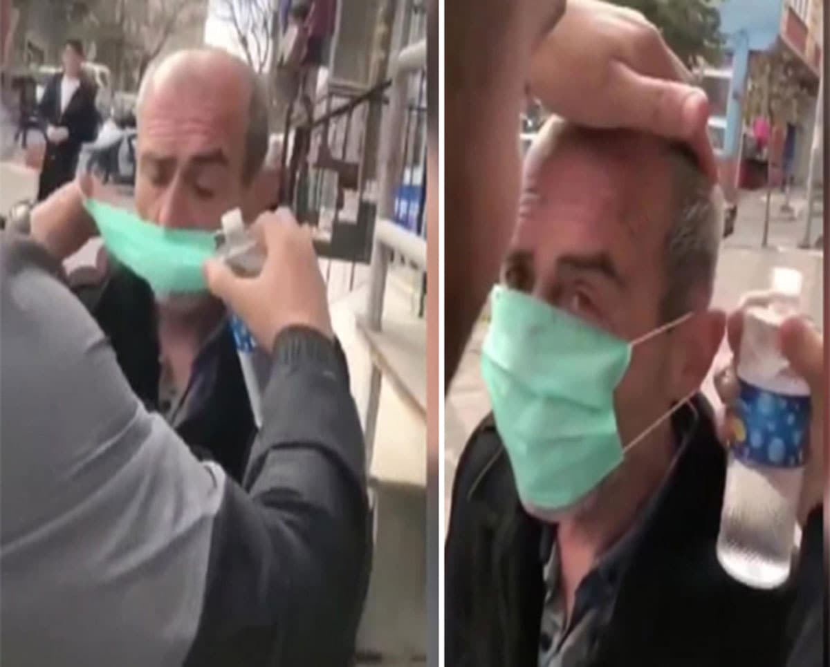 Utand�ran g�r�nt�ler ortaya ��k�nca ya�l� adam� tehdit ettiler