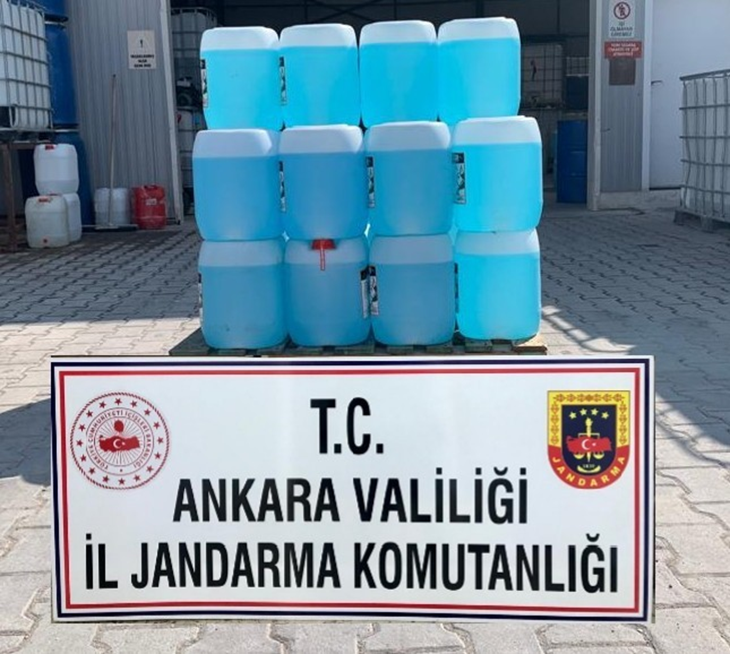 460 litre ka�ak dezenfektan yakaland�