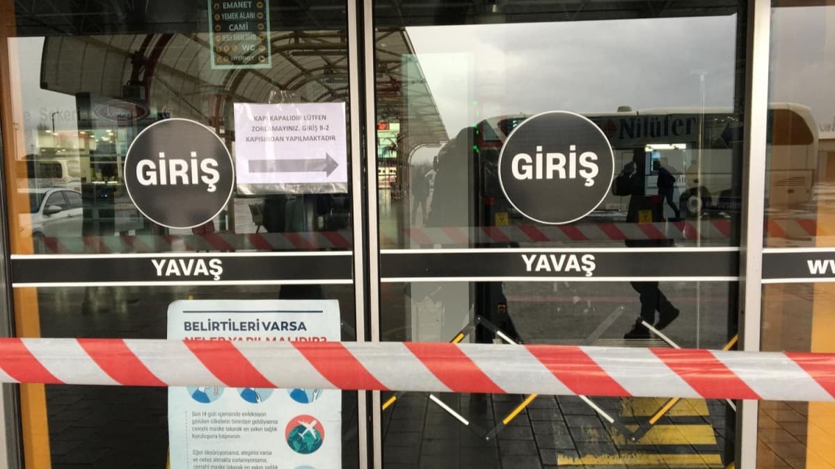 Bursa'da ehirleraras otobs terminalleri kapand 
