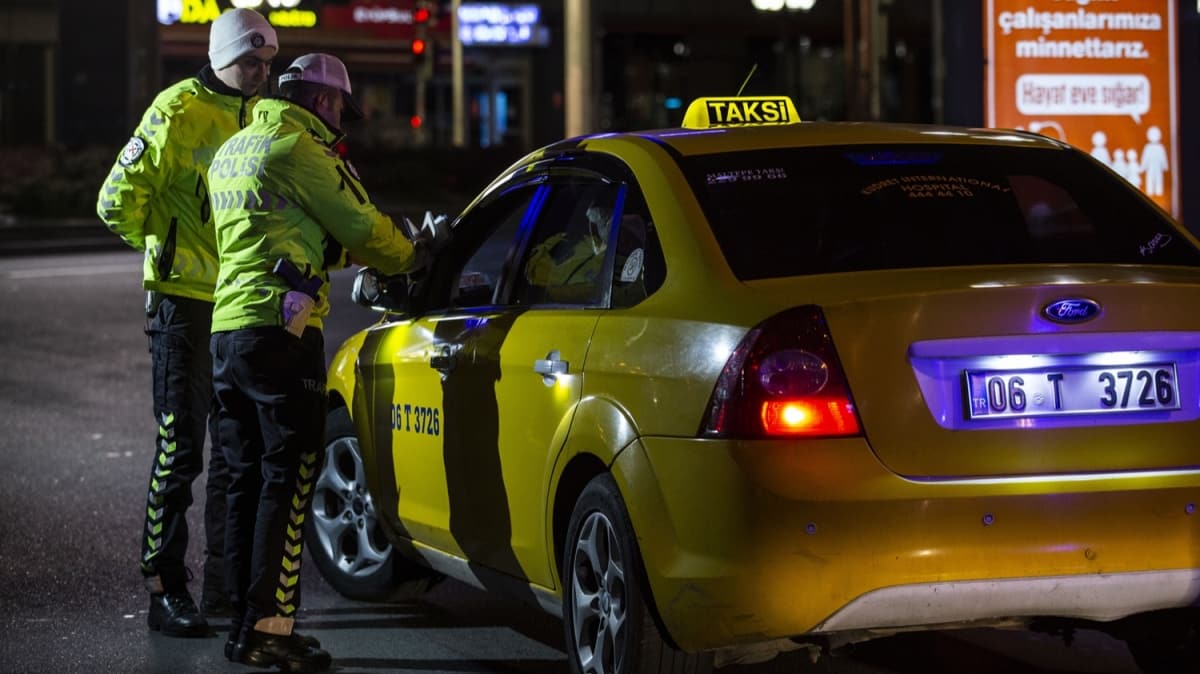 Plaka snrlama uygulamas 3 ilimizde balad: hlal eden ticari taksi ofrne ceza kesildi