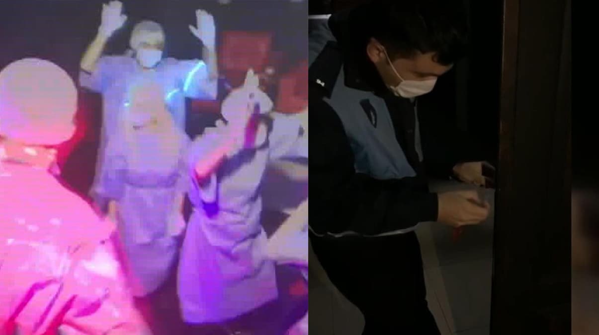 Evde e�lence partisine operasyon: 11 g�zalt�