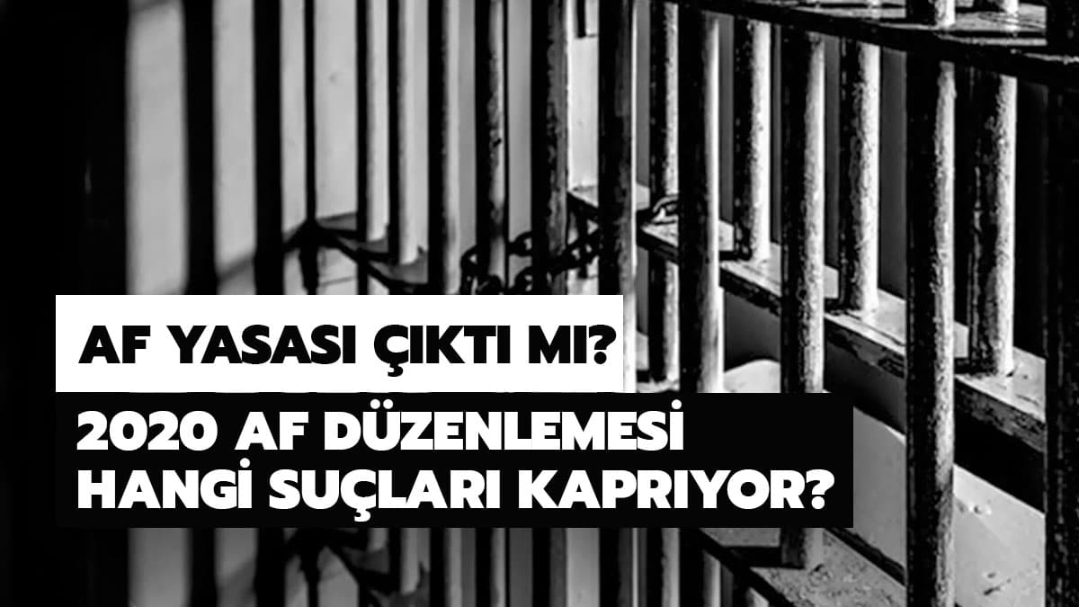 Ceza infaz af yasas� kapsam�nda hangi su�lar var?