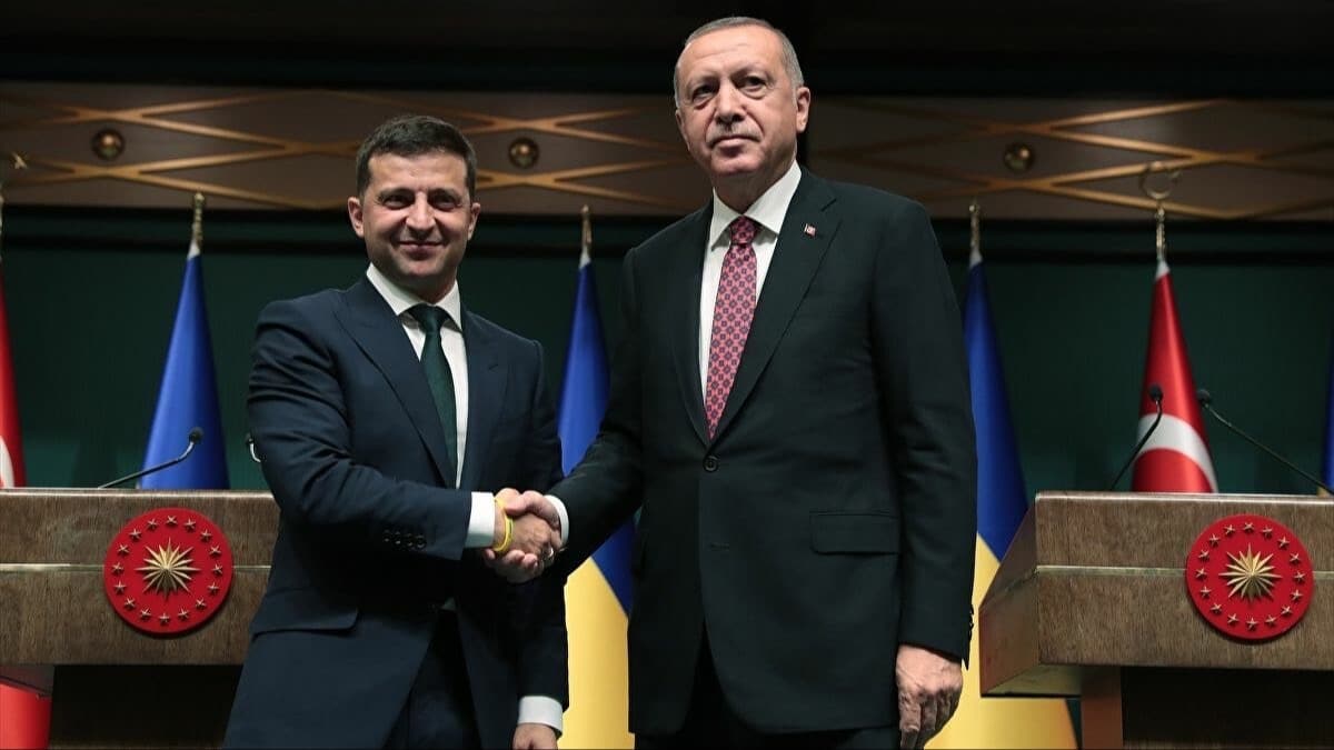 Bakan Erdoan Ukraynal mevkida Zelenskiy ile grt