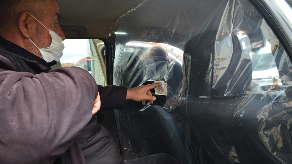 Taksi ofrnden Kovid-19'a brandal tedbir