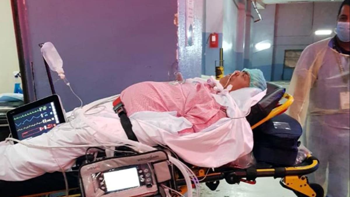 Suudi Arabistan'daki Trk hasta, ambulans uakla Kayseri'ye getirildi 