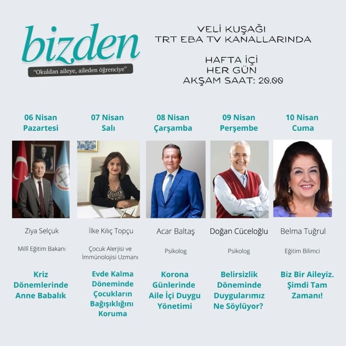 EBA veli ku�a��nda her g�n bir uzman yer alacak
