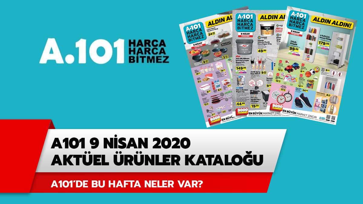 A101 akt�el katalo�unda neler var? A101 9 Nisan 2020 akt�el �r�nler katalo�u