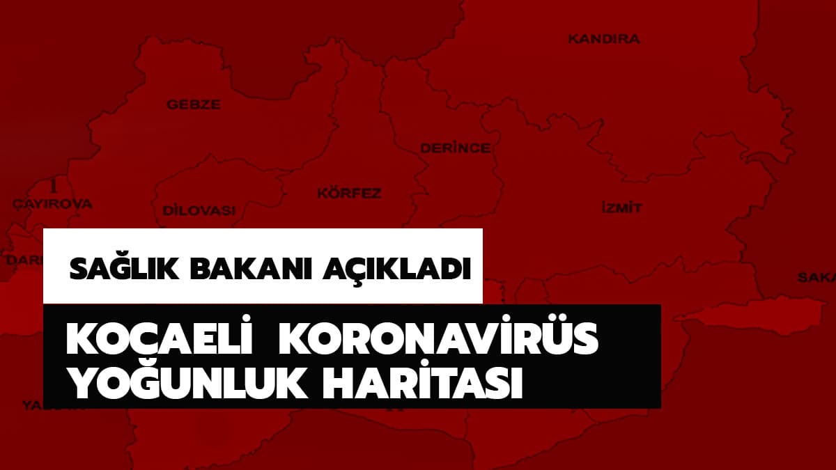 Kocaeli koronavir�s haritas�nda en �ok hangi il�elerde vaka var? Kocaeli koronavir�s vakalar� yo�unluk haritas�