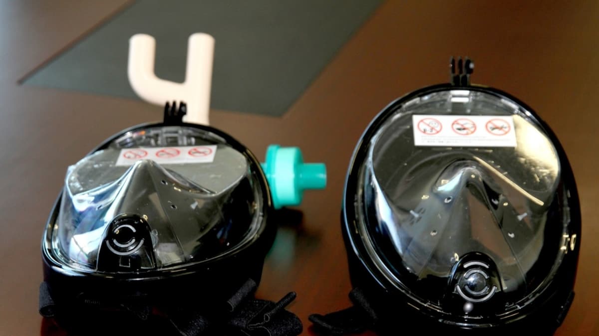 Modifiye edilen su alt maskeleri hastalara nefes olacak 