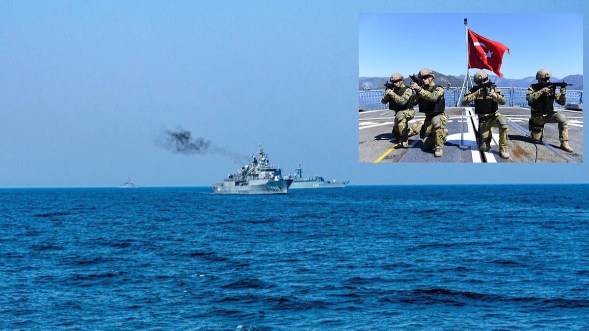 Trk Deniz Kuvvetleri harekt faaliyetlerine yksek tempoda devam ediyor