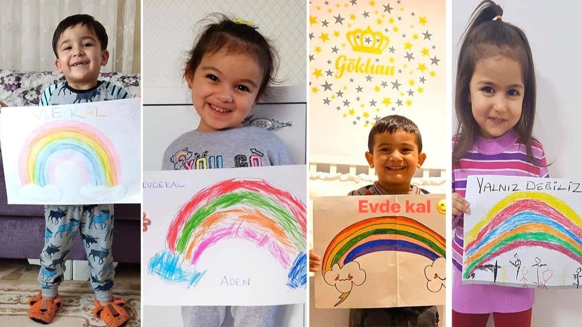 Miniklerden 'Evde Kal' ars