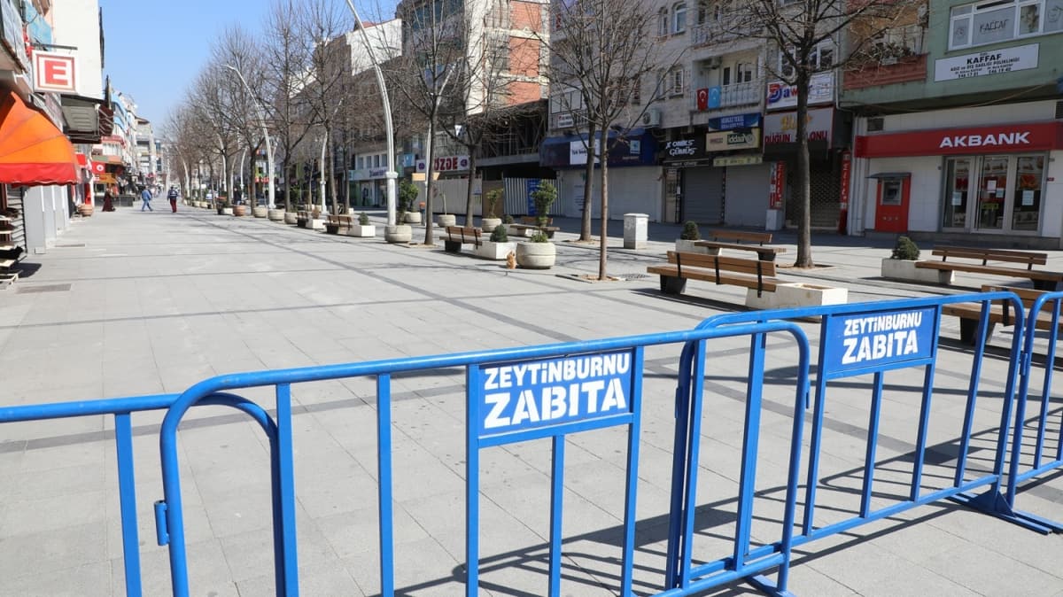 Zeytinburnu'nda 58. Bulvar Caddesi ve stasyon Meydan 27 Nisan 2020 tarihine kadar yaya trafiine kapatld