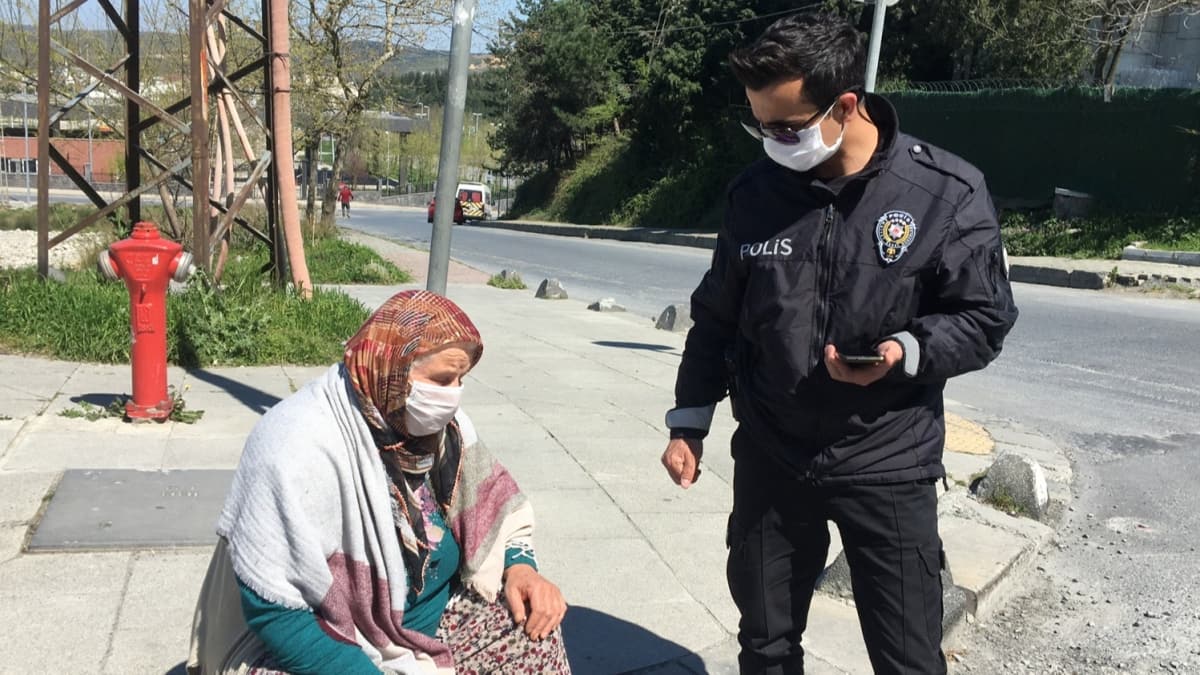 Sokaa kma yasa nedeniyle hastaneden evine dnemeyen kadnn imdadna polis kotu 