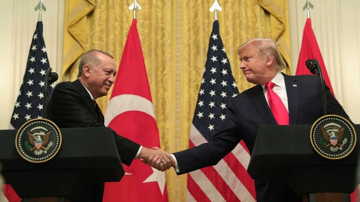 Cumhurbakan Erdoan, ABD Bakan Trump'la grt
