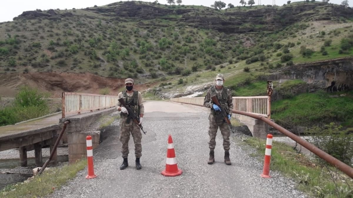 Adyaman'da bir ky ve mezralarnda koronavirs karantinas