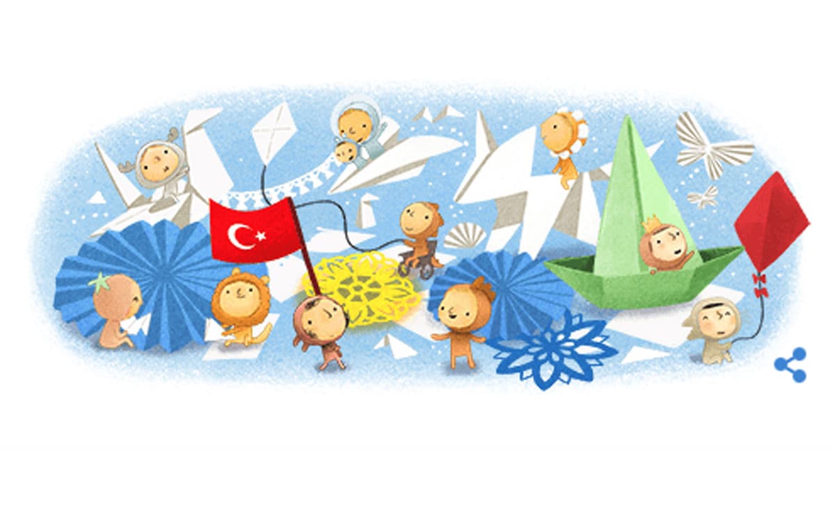 Google, 23 Nisan i�in �zel logo haz�rlad�