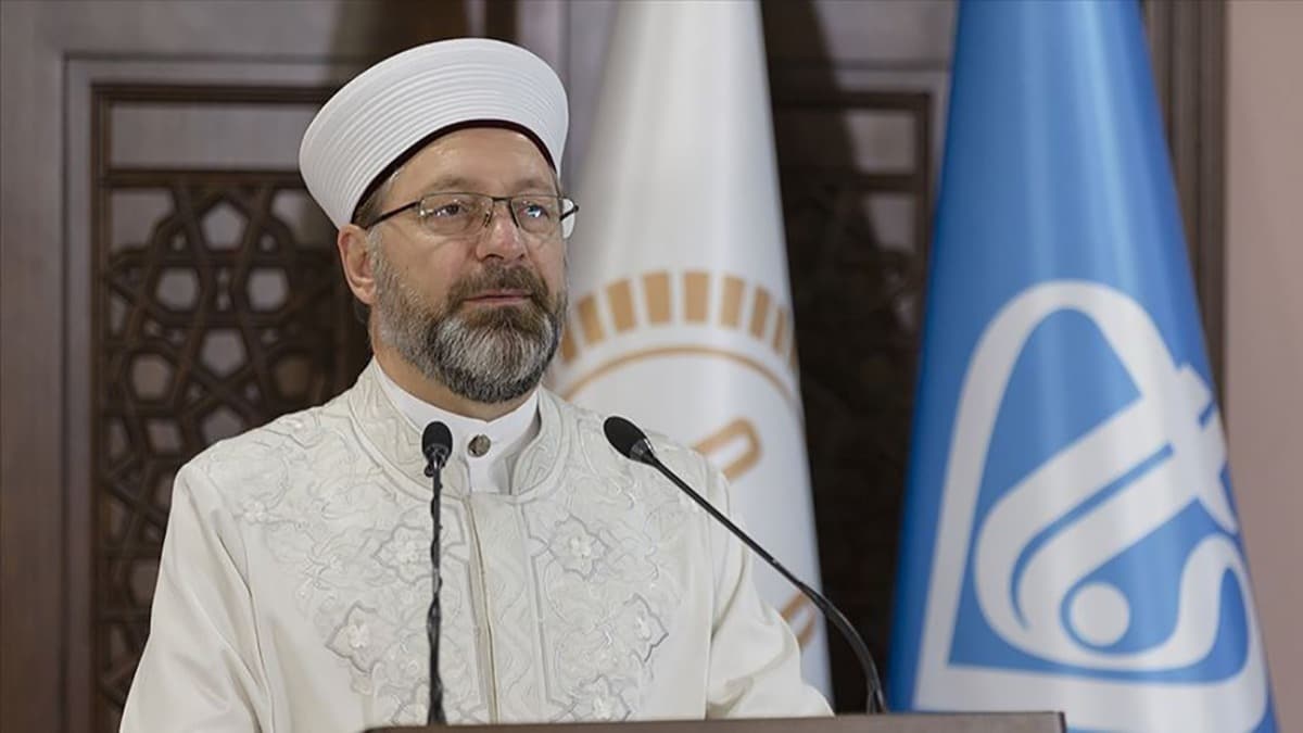 Diyanet leri Bakan Erba: Milletimizin byk destei sorumluluumuzu artrmtr